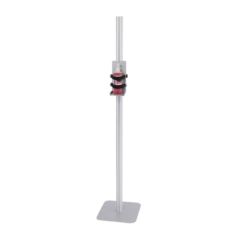 Good Quality Factory Directly Aluminum Alloy Pole with Metal Base Large Capacity Liquid Gel Soap Lotion Pump Hand Pressure Hand Sanitizer Stand Dispenser