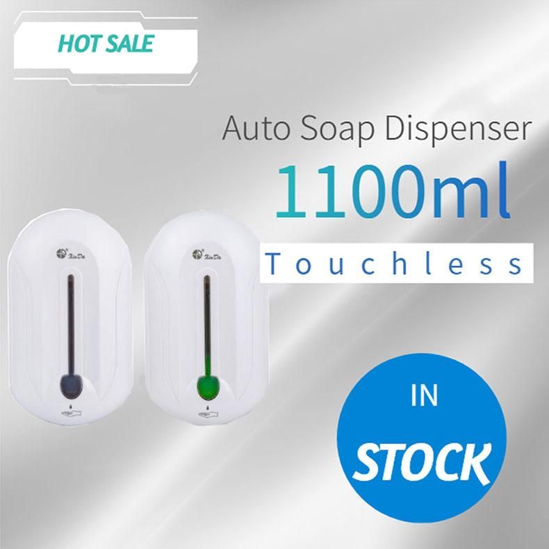 1100ml Large Capacity Hands Free Sensor Wall Mounted Automatic Auto Liquid Dispenser Hand Soap Dispenser