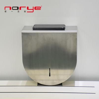 Hot Sale Stainless Steel Toilet Roll Custom Jumbo Paper Dispenser with Shelf