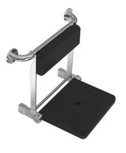 Stainless Steel 304 Wall Mounted Seat with Back Cushion (NSS-117N)