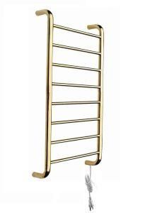 8 Bars Titanium Gold Classic Curved Wall Mounted Towel Warmer