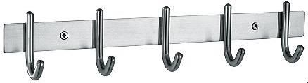 Bathroom Accessories 304 Stainless Steel Quintuple Robe Hook Bathroom Clothes Hook