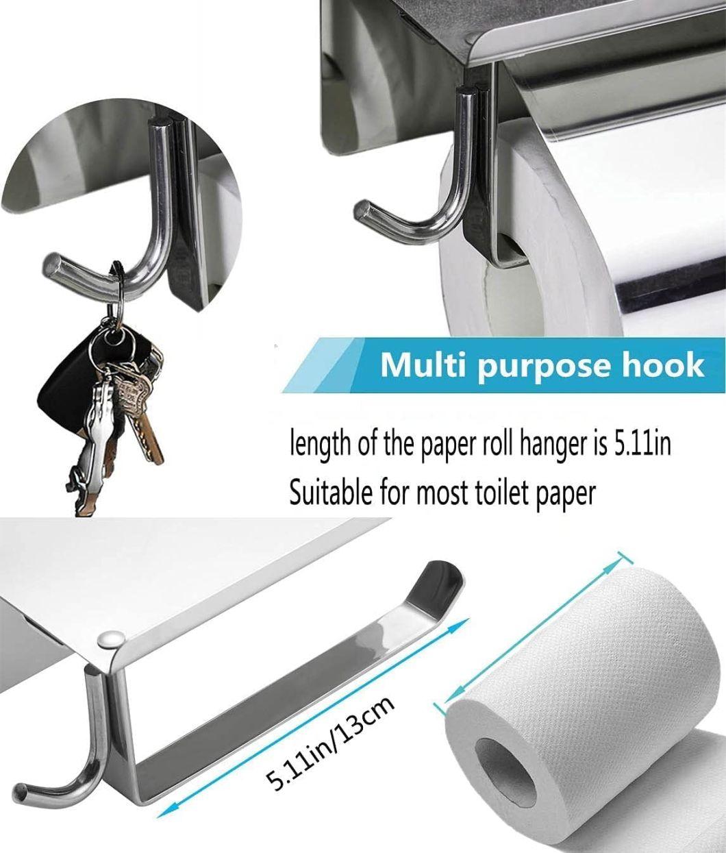 Toilet Paper Holder with Cover Tissue Roll Holder (06-1104)