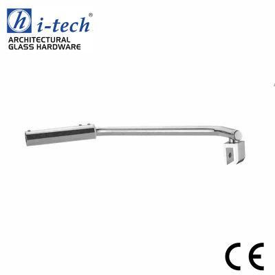 Hi-220n 304 Stainless Steel Bathroom Shower Support Bar Glass Shower Door Grab Bar