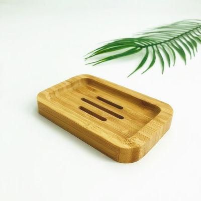 Eco Friendly Natural Soap Rack Custom Logo Bamboo Soap Dish