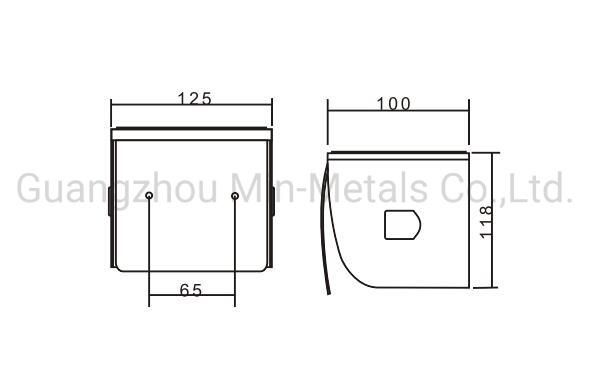 S. S. Toilet Tissue Dispenser Wall-Mounted Paper Holder Mx-pH114