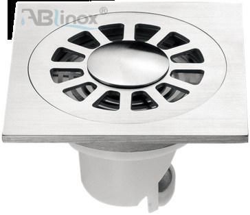 SS304 Square Casting Stainless Steel Balcony Bathroom Sanitary Floor Drain