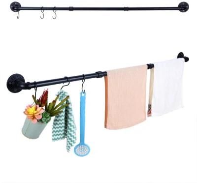 50.4 Inch Industrial Pipe Towel Bar Rack