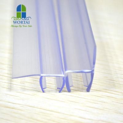 PE Clear PVC Plastic Magnetic Rubber Seal Weather Strip for Sliding or Bathroom Shower Glass Door