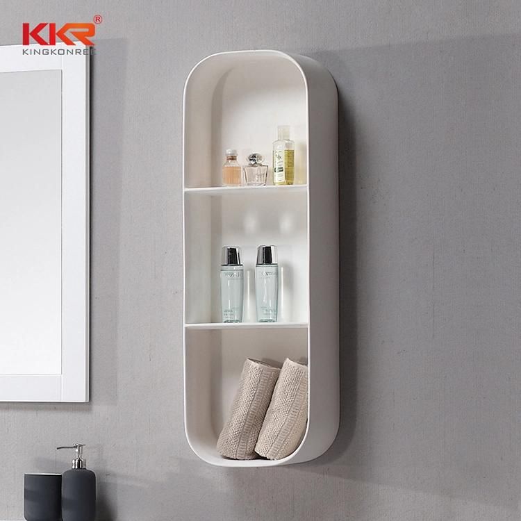 Kkr Bathroom Floating Shelves Wall Mounted Storage Shelf with Towel Holder for Bathroom Niche
