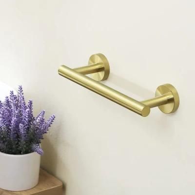 Hand Towel Bar Bathroom Towel Holder Kitchen Dish Cloths Hanger SUS304 Stainless Steel Rustproof Wall Mount Brushed Gold