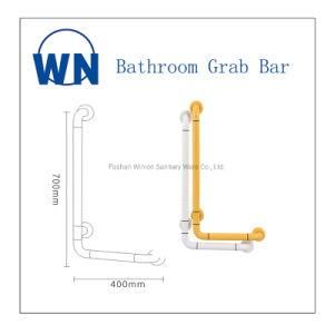 Sanitary 304 Stainless Steel ABS L Shape Disabled Grab Bar Wn-L03