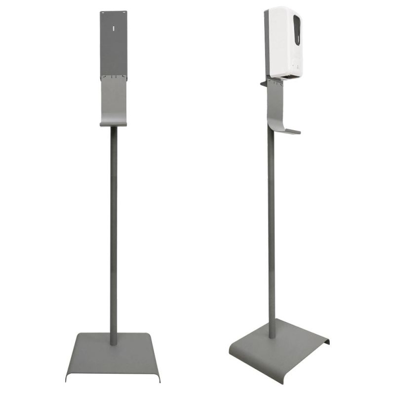Metal Floor Stand Bracket for Touchless Liquid Automatic Soap Smart Hand Spray Disinfectant Sanitizer Dispenser