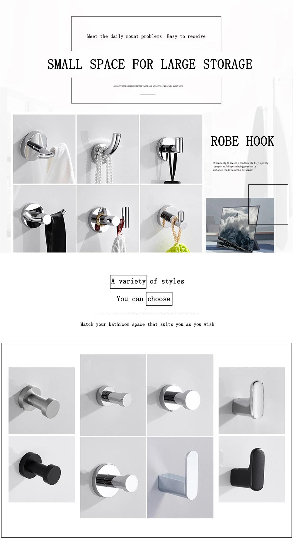 Zinc Alloy Bathroom Accessory Robe Hook Bedroom and Bathroom Use Coat Hook