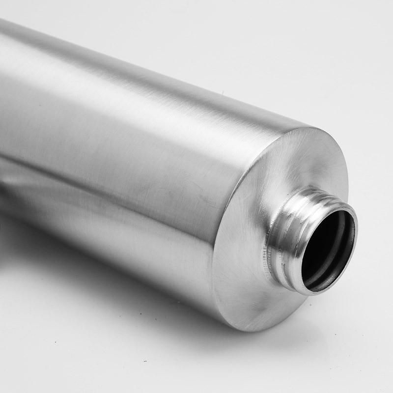 Stainless Steel Cylindrical Emulsion Bottle Shower Gel Bottle Soap Dispenser