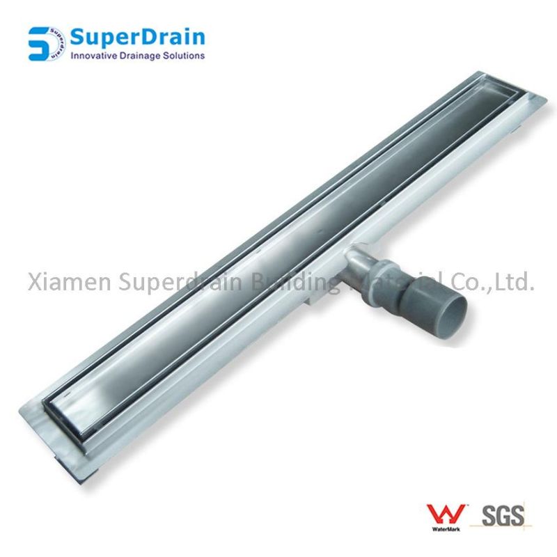 Side Shower Drain with OEM ODM Service Double Use for Surface Brushed and Tile Insert