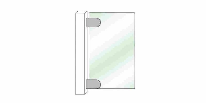 Hi-61 Good Selling Bathroom Zinc Shower Glass Clip