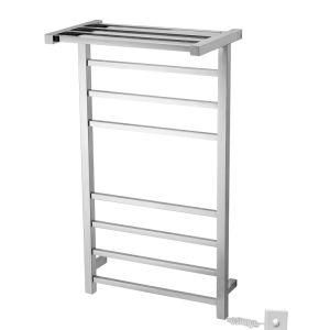 7 Bars Shelf Stainless Steel Heated Towel Rails