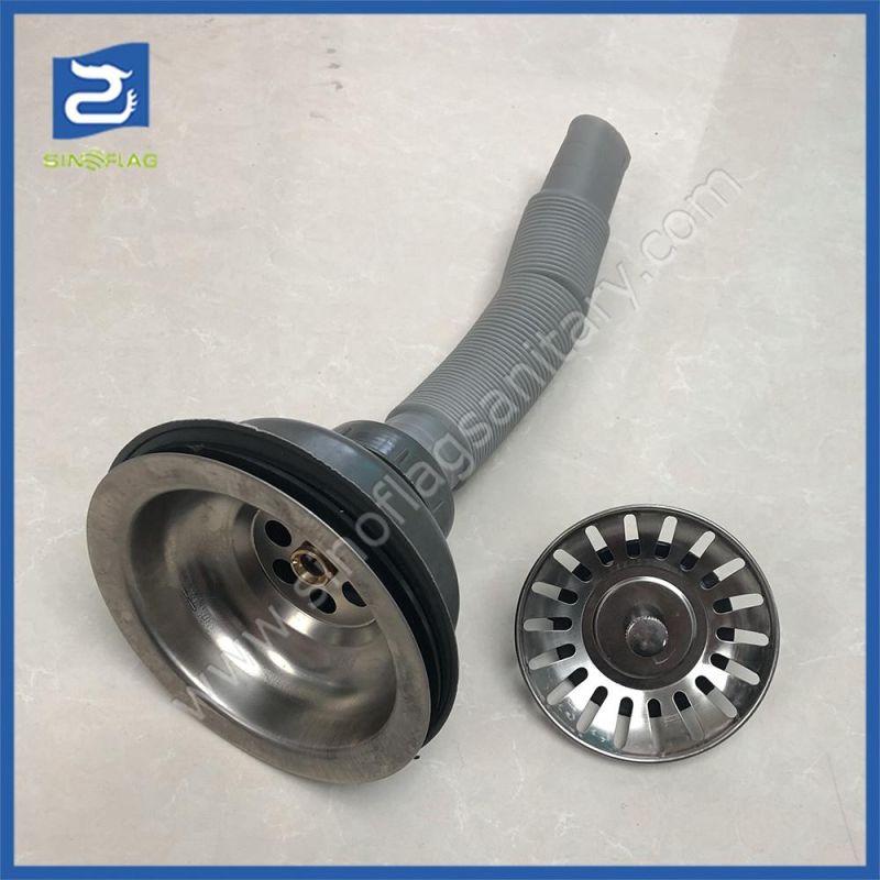 110mm Sink Plastic Drain with Pipe
