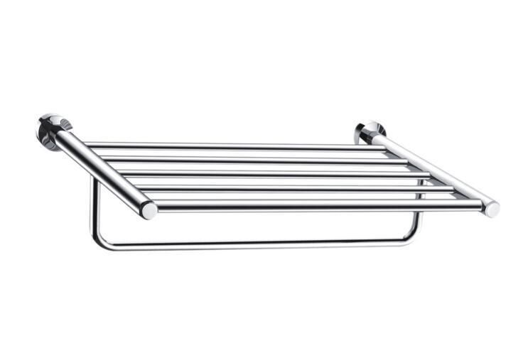 Round Style Solid Brass Polished Chrome Toilet Roll Paper Holder Tp Holder