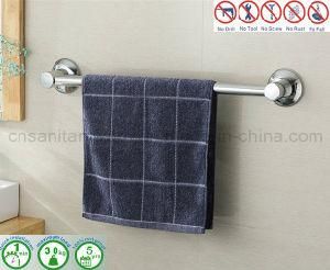 Bathroom Sanitary Bar with Air Vacuum Suction Cup for Towel