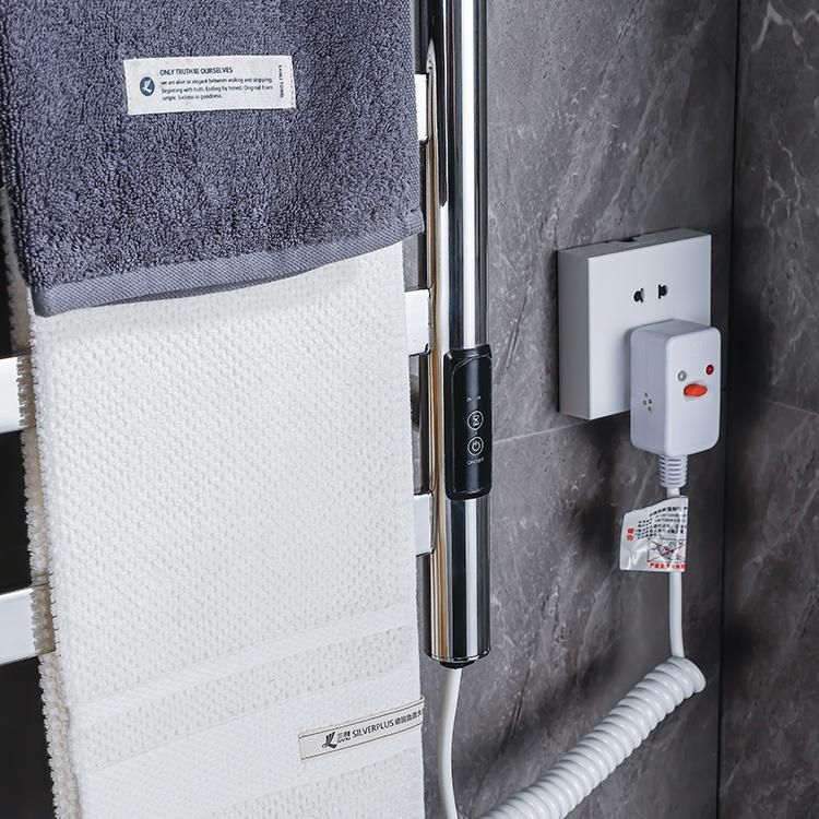 Kaiiy Modern Bathroom Electric Clothes Towel Drying Rack Electric Radiator Warmer Heated Bath Towel Rack