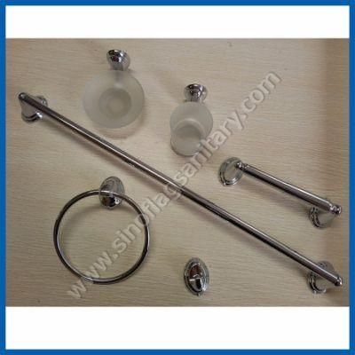 Chinese Wholesale Bathroom Fittings Zinc Alloy Nickel Brush Bath Accessories Sets