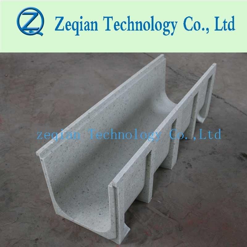 Polymer Edge Trench Drain with High Quality Sloting Cover
