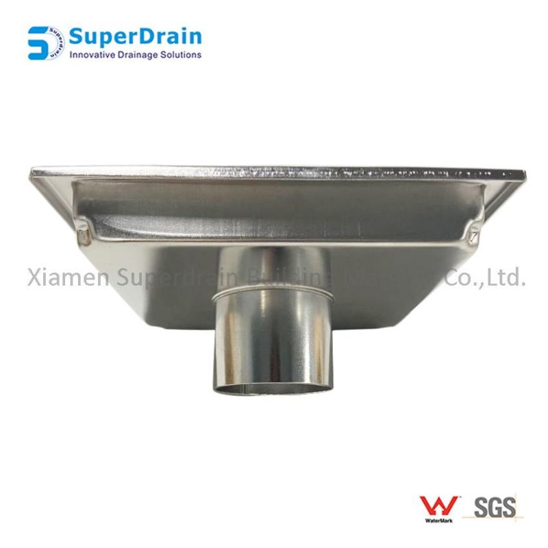 SUS 304 Shower Drain with Square Hole Pattern