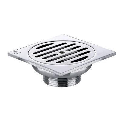 Bathroom Shower Concealed Square Anti-Odor Zinc Alloy Floor Drain