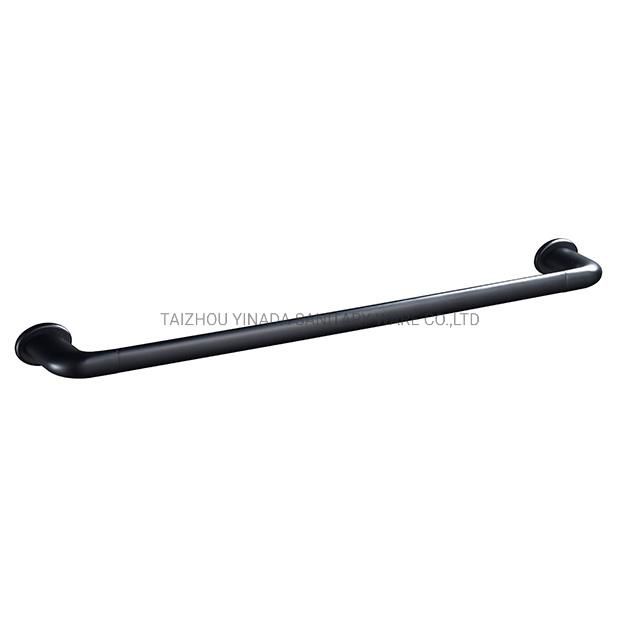 Bathroom Accessories Matt Black Wall Mounted Brass Single Towel Bar (NC6582-MB)