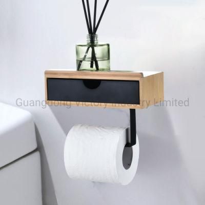 Hotel Bathroom Bamboo Holder for Toilet Paper