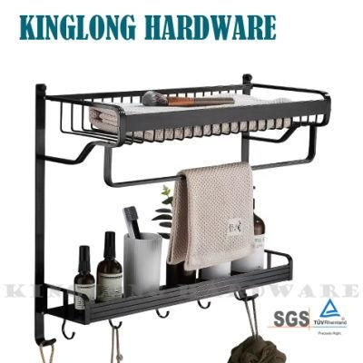 Stainless Steel Bathroom Accessories Furniture Hardware Shower Room Towel Holder Racks with Towel Bar