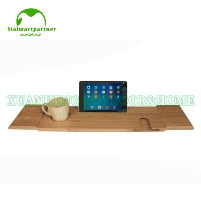 100% Extra Large Bamboo Bath Caddy to Bed Tray