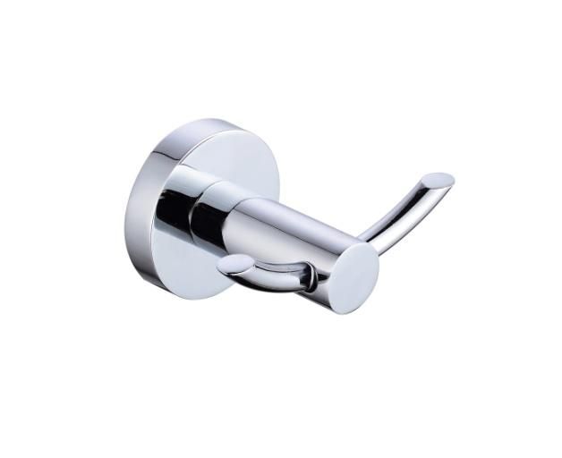 Zinc Alloy Polished Chrome Toilet Brush Holder Wall Mounted with Nail Toilet Brush and Holder