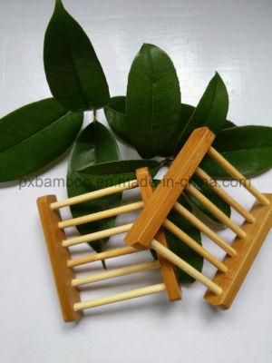 Bamboo Soap Dish and Bamboo Soap Box for Home or Hotel Toilet