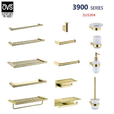 Golden Stainless Steel Washroom Restroom Bath Toilet Hotel Bathroom Accessories