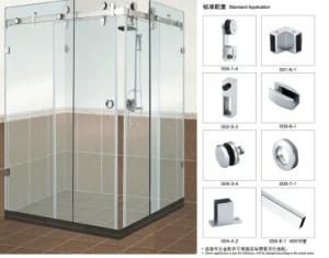 Bathroom Glass Sliding Door Accessories B004 for Shower Room