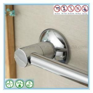 Single Stainless Steel Bathroom Sanitary Towel Bar with Suction Cup Brackets