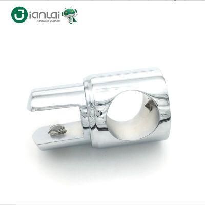 Frameless Glass Support Bar Fitting Zinc Alloy Glass Clamp Connector