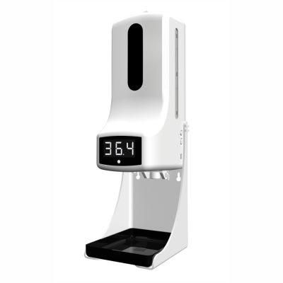 Wall Mount Automatic Hand Sanitizer Dispenser with Infrared Thermometer