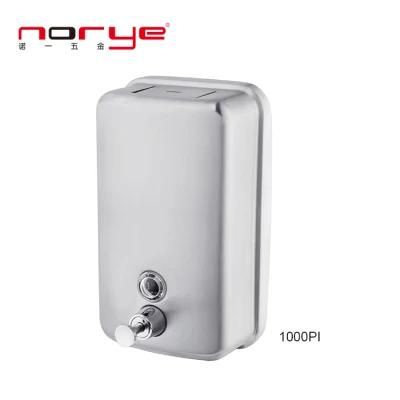 Liquid Soap Dispenser 1000ml Stainless Steel Wall Mounted