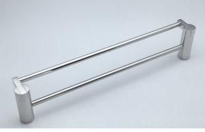 New Design Stainless Steel Bathroom Wall Fitting Accessories Chrome Plating S/S Double Towel Bar/600mm