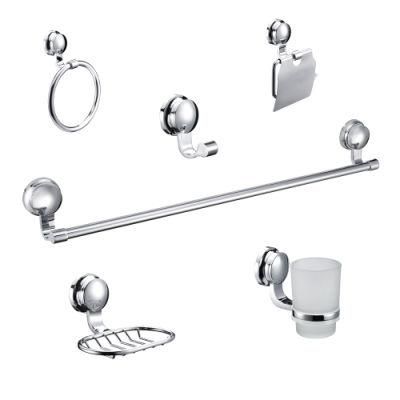 Round Design Bathroom Sanitary Wall Mounted Chrome Bathroom Accessories Hardware Set