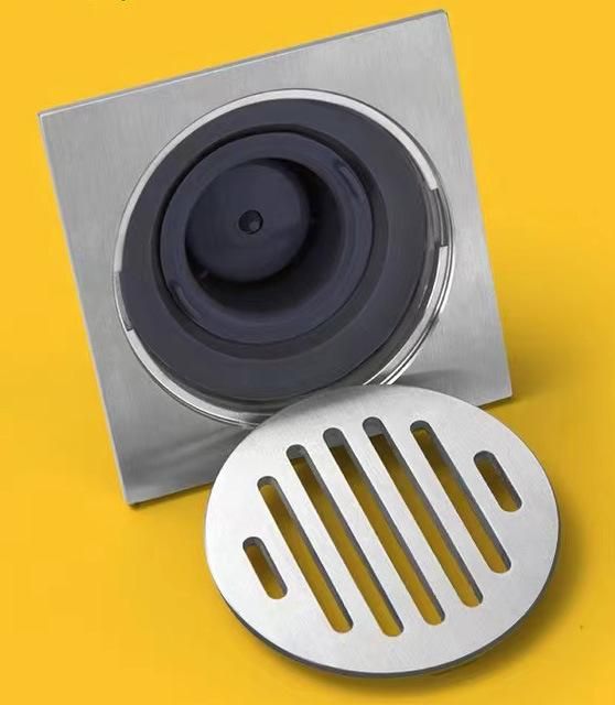 Manufacturer Kitchen Toilet Bathroom Accessory Sanitary Hardware Stainless Steel Square Floor Drain Floor Drainer