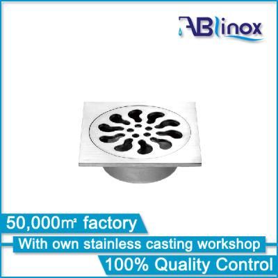 100*100mm China Supplier Stainless 304 Floor Drain (DL09)