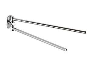 Oval Zinc Alloy Chromed 2 Arms Movable Bar