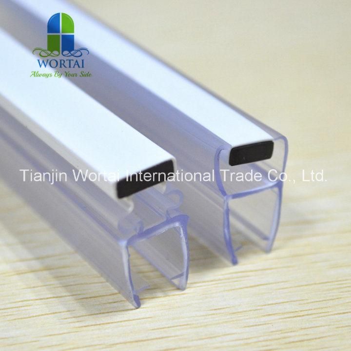 Bathroom Door Frame Rubber Seal 180 Degree Magnetic PVC Strip