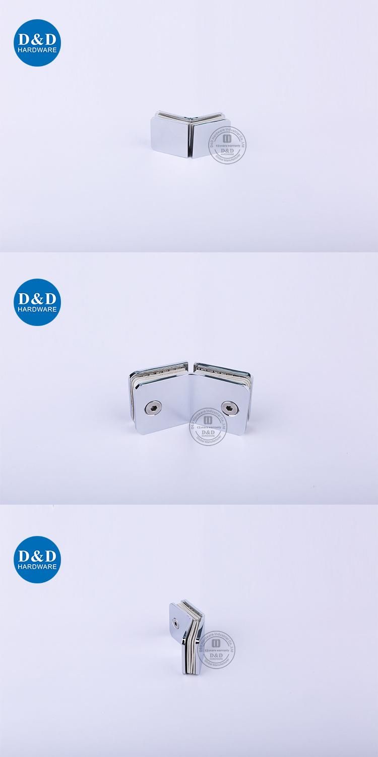 Excellent Stainless Steel Glass Door Clamp Hardware for Bathroom