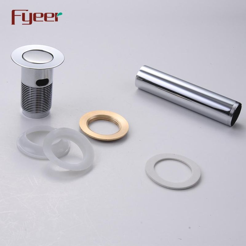 Fyeer Bathroom Basin Drainer Flip Tipping Waste Water Drain with Overflow